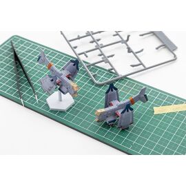 Rebuild of Evangelion SYUTO Tiny Scale Plastic Model Kit UNAF Close Air Support VTOL Aircraft YAGR-3B 5 cm