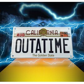 BACK TO THE FUTURE - Outatime Number Plate Replica