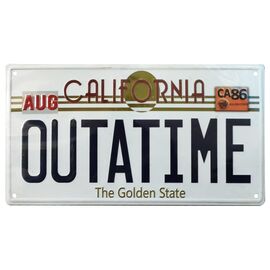 BACK TO THE FUTURE - Outatime Number Plate Replica