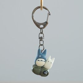 STUDIO GHIBLI -  Blue and White Totoro - Keychain