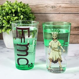 DR STONE - Senku - Pack of 2 450ml glass