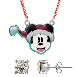 MICKEY - Xmas Set - Necklace + Pair of Stud Earrings