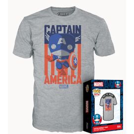 MARVEL - Captain America - T-Shirt POP (M)