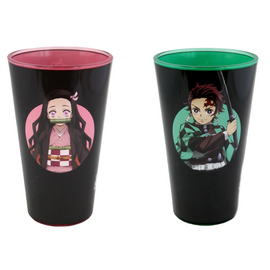 DEMON SLAYER - Tanjiro & Nezuko - 2 XXL Pint Glass 473ml Black