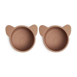Nuuroo - Rosa silicone snack box small 2-pack - Chocolate malt /