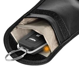 Anti-theft case for car keys blocking radio waves Keyless Faraday Box cover Faraday cage 14 cm with 10 cm black