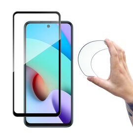 Wozinsky Full Cover Flexi Nano Glass Film Tempered Glass With Frame Xiaomi Redmi 10 Black