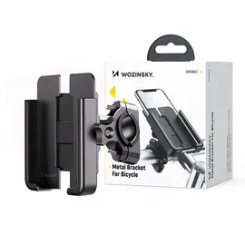 Wozinsky metal bicycle phone holder, scooters black (WBHBK3)