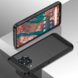 Carbon Case Flexible cover for Nokia X100 black