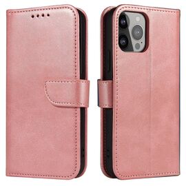 Wallet Case with Stand for iPhone 15 Pro Max Magnet Case - Pink