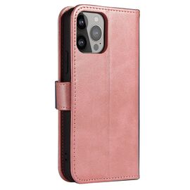 Wallet Case with Stand for iPhone 15 Pro Max Magnet Case - Pink