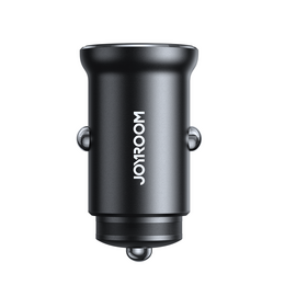 Joyroom JR-CCN06 30W 2x USB-C Metal Mini Car Charger - Black