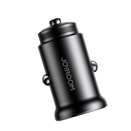Joyroom JR-CCN06 30W 2x USB-C Metal Mini Car Charger - Black