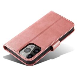 Magnet Case for Samsung S24 Plus with flap and wallet - pink