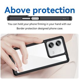 Outer Space Case with gel frame for Xiaomi Redmi Note 13 Pro+ - black