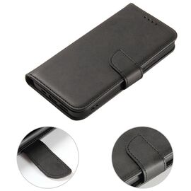Magnet Case for Huawei Nova 12 Pro with flap and wallet - black