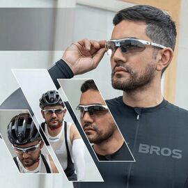 Rockbros 10002 Polarized Cycling Glasses - White