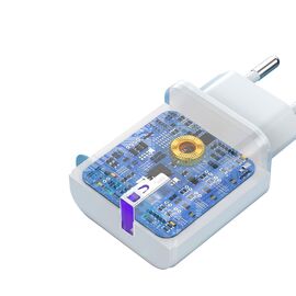 Dudao A20EU USB-A 18W network charger - white