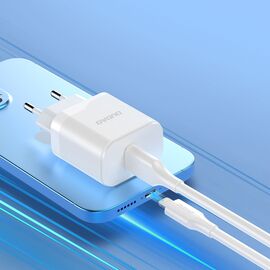 Dudao A20EU USB-A 18W network charger - white