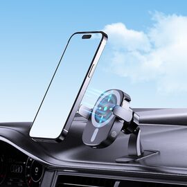 Dudao FW11 Car Phone Holder with 15W Inductive Charger for Air Vent/Cockpit - Black