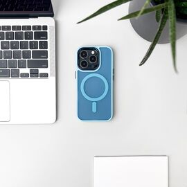 Magnetic Collection MagSafe case for iPhone 16 Plus - light blue