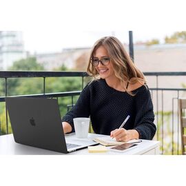 Tech-Protect SmartShell Case for MacBook Air 13" M2 / M3 / 2022-2024 - Clear-Glitter