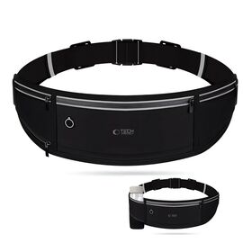 Tech-Protect M3 Universal Sport Waist Bag - Black