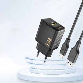 Dudao A23 2.4A USB-A Charger - Black