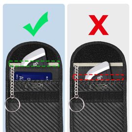 Tech-Protect KLR100 RFID Blocking Car Key Case - Black - Carbon