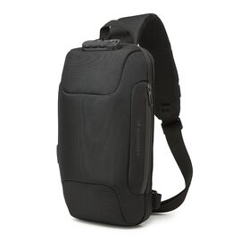 Wozinsky Premium Single Shoulder Anti-Theft City Backpack with Organizer and USB - Black