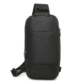 Wozinsky Premium Single Shoulder Anti-Theft City Backpack with Organizer and USB - Black