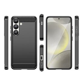 Carbon Case Flexible Silicone for Xiaomi Note 14 Pro 5G - Black