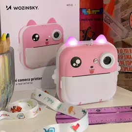 Wozinsky WDT-01 Thermal Printer Camera for Kids - Pink