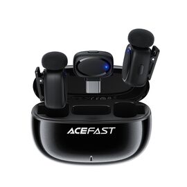 Acefast R2 Wireless Lavalier Microphones - Black