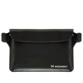 Wozinsky WWS-01 Waterproof PVC Waist Bag - Black