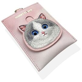 Nimmy Big Eyed Pet 2.0 Cat Wallet Card Holder - Pink