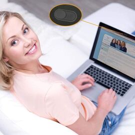 Tech-Protect Cam Fit+ 3-pack laptop camera cover - black