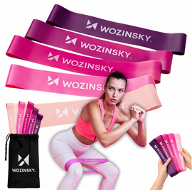 Mini resistance bands Wozinsky WGO-5A activation bands made of TPE - 5 pcs.