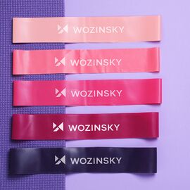 Mini resistance bands Wozinsky WGO-5A activation bands made of TPE - 5 pcs.