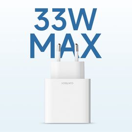 Cuktech A19 30W USB-A + USB-C Wall Charger - White