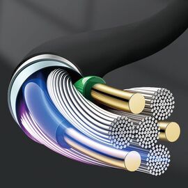 Dudao L12S AUX cable mini jack 3.5mm 1m 3-pole stereo - black