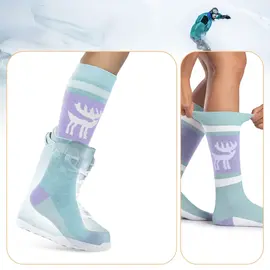 Qunature 037202 ski socks size 43-48 (L/XL) - purple-green