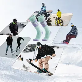 Qunature 037202 ski socks size 43-48 (L/XL) - purple-green