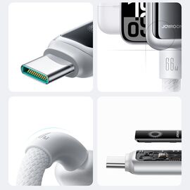 Joyroom S-A55 StarFlight 66W USB-A - USB-C Cable 1.2m - White