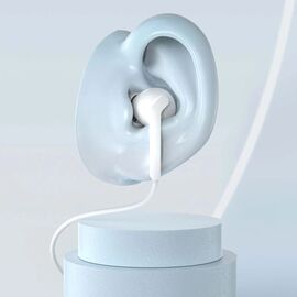 Dudao X3 in-ear headphones, wired, 3.5mm minijack - white