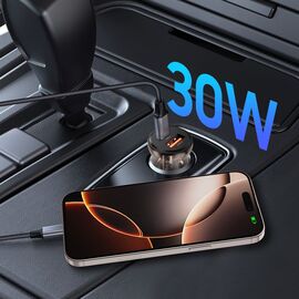 Tech-Protect CC01 30W 2-Port USB-A / USB-C Car Charger - Black