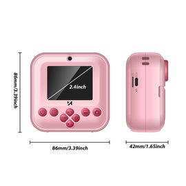 Wozinsky WDT-03 Thermal Printer Camera for Kids - Pink