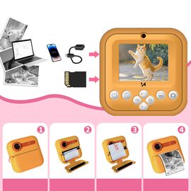Wozinsky WDT-05 Thermal Printer Camera for Kids - Orange