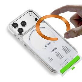 Tech-Protect MMP-210 MagSafe 2-Pack Magnetic Ring - Orange / Black