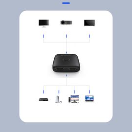 Orico AS2-A1 HDMI Adapter Bi-directional Splitter - Black